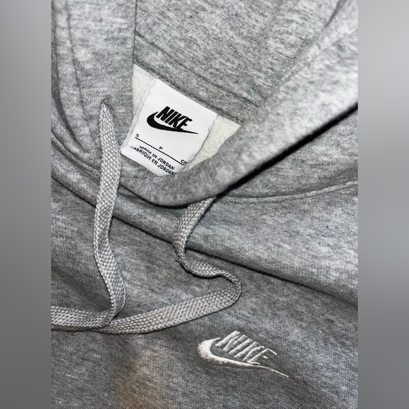 Nike Sportswear Club Fleece Pullover Hoodie Heather Gray Men’s Small - Picture 4 of 5